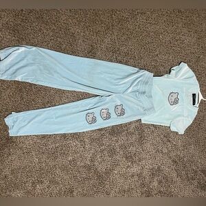 Hello kitty rhinestone matching set